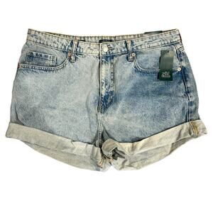 Wild Fable Women's Blue Denim Shorts Vintage wash high rise mom shorts 16